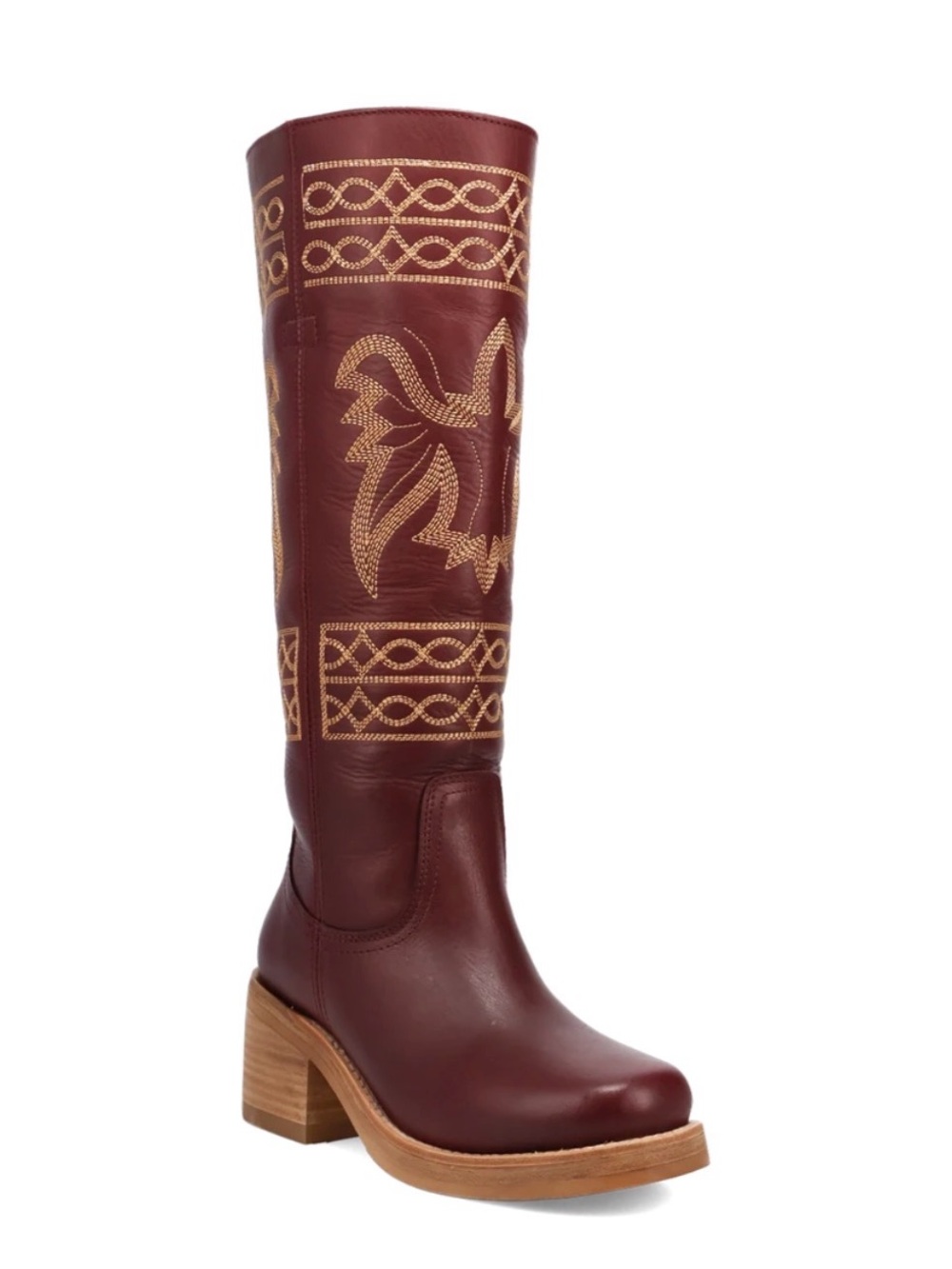 Dingo Avalon Equestrian Western Boots size 9.5 Merlot western leather boot